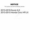 Kugel Rear Wheel Bearing Hub Assembly For Honda Civic Acura ILX 70-512503